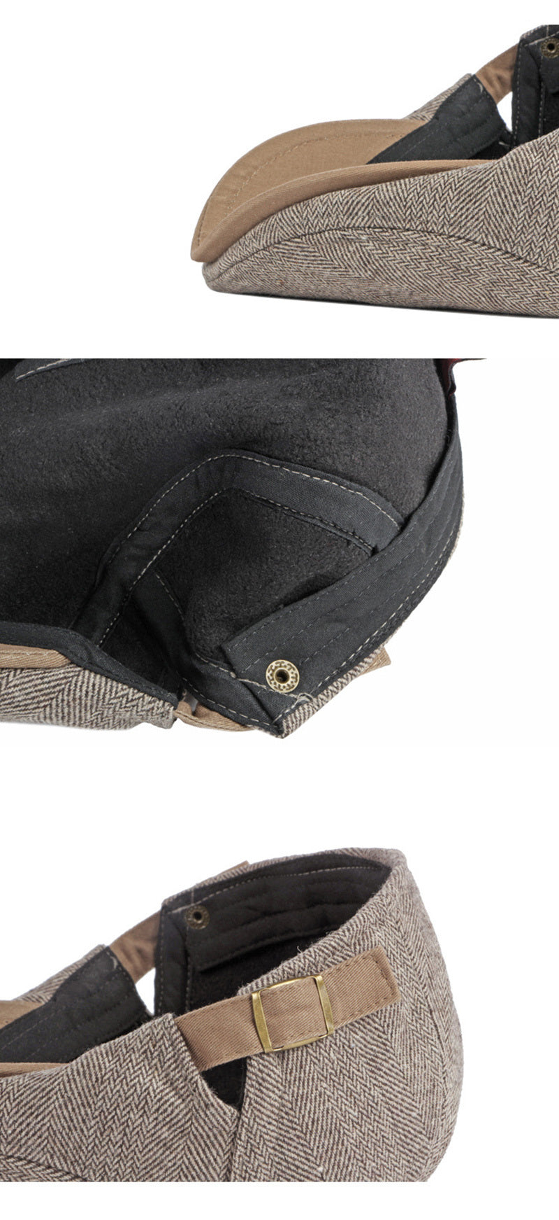 Casual Style Retro Literary Cotton Beret Hat For Men