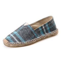 Men’s Summer Slip-On Fisherman Shoes – Casual Canvas Hemp Loafers