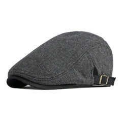 Casual Style Retro Literary Cotton Beret Hat For Men