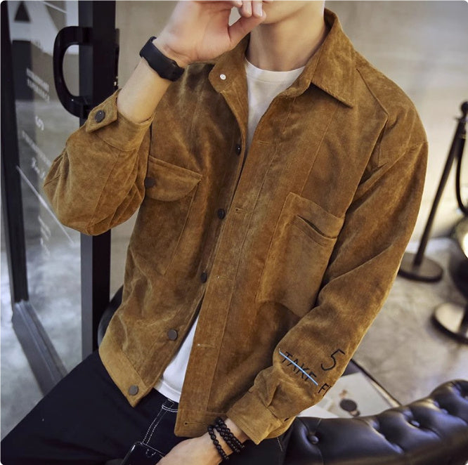 Men's Slim Fit Single-Breasted Casual Jacket