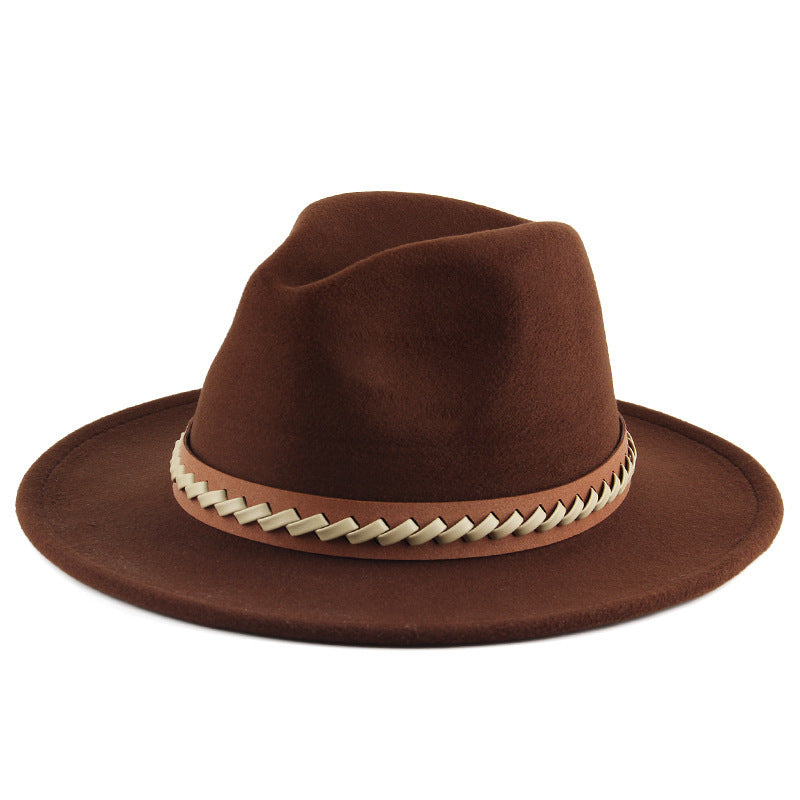 Autumn And Winter Felt Hat Men's British Style Fashion