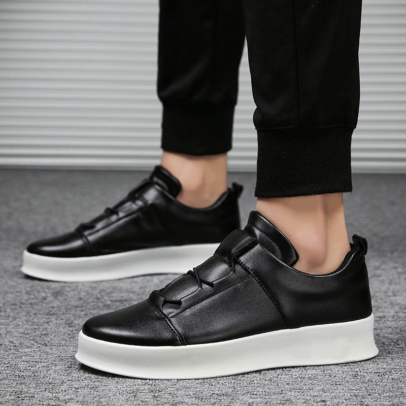 Men’s Spring Leather Loafers – Slip-On Casual Shoes