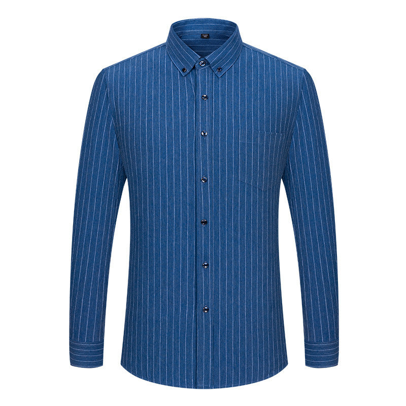 Brushed Yarn-dyed Plaid Business Casual Shirt