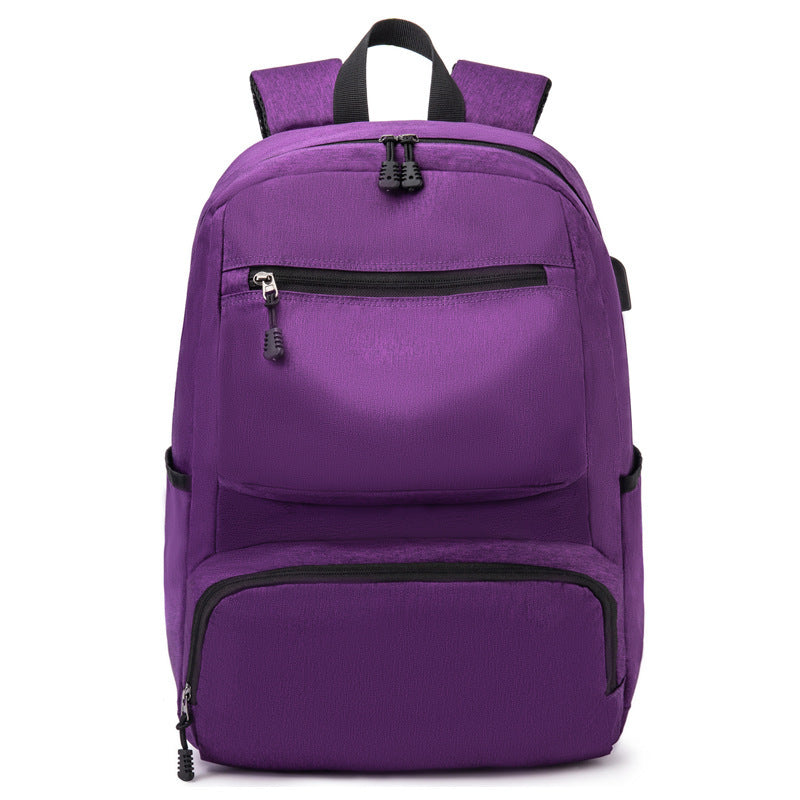 Men's Waterproof Business USB Charging Backpack Large 15.6 Inch Laptop Bag