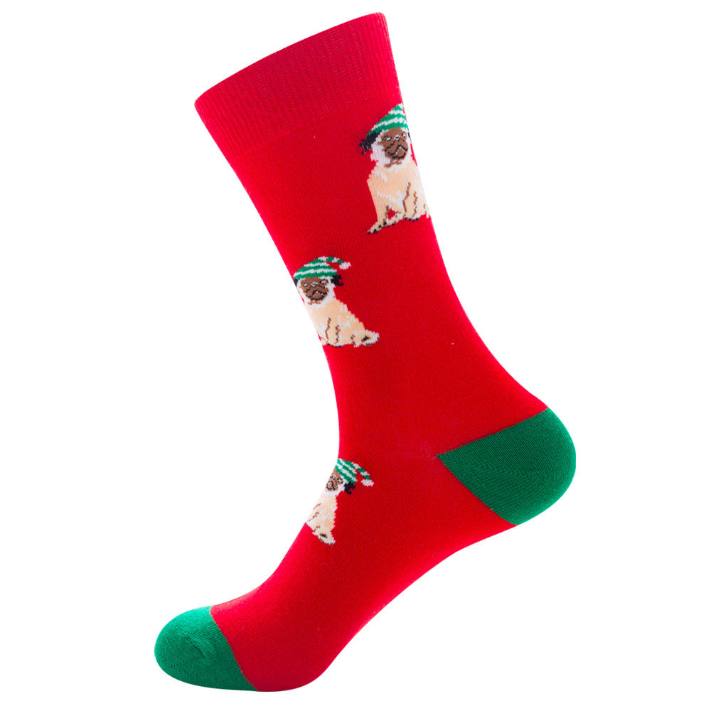 Christmas Cotton Socks Santa Claus Elk Socks For Men