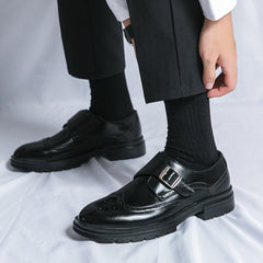 Men's Oxford Monk Strap Formal Leather Shoes