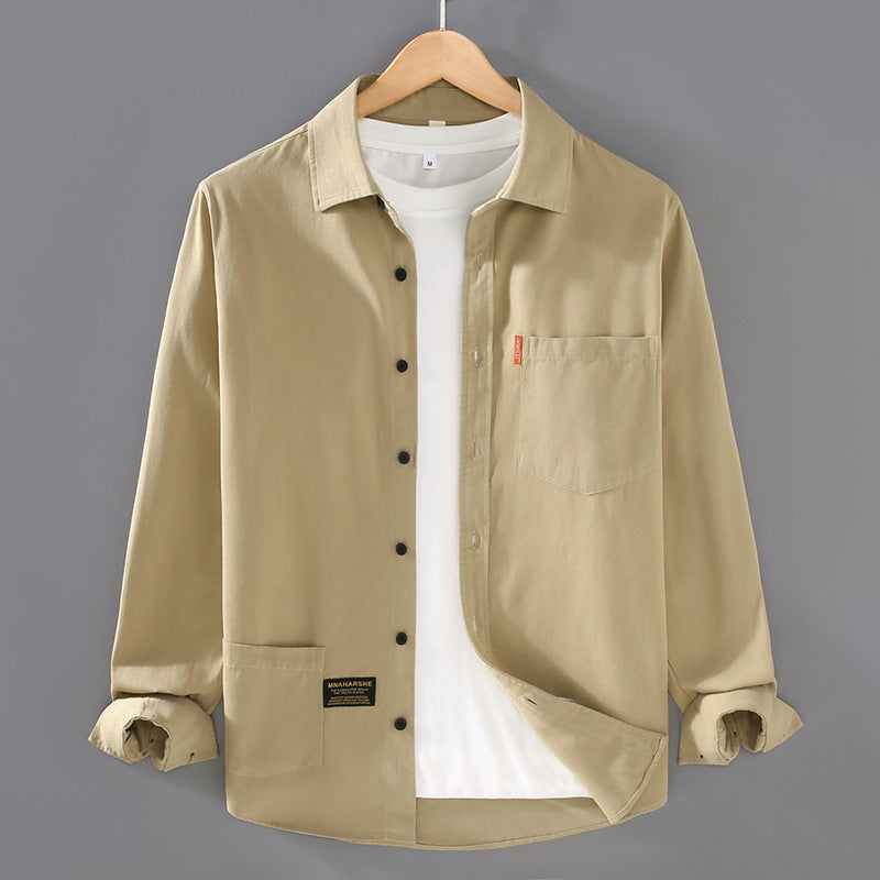 Casual Cotton Shirt Men's Long Sleeve