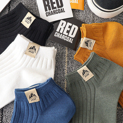 Summer Thin And All-Matching Socks Polyester Cotton Low Top