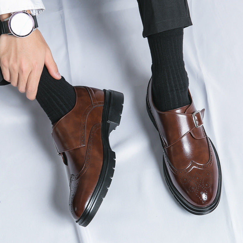 Men's Oxford Monk Strap Formal Leather Shoes