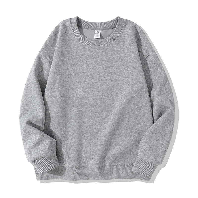 Autumn And Winter American Retro Composite Crew Neck Pullover Sweatshirt Men