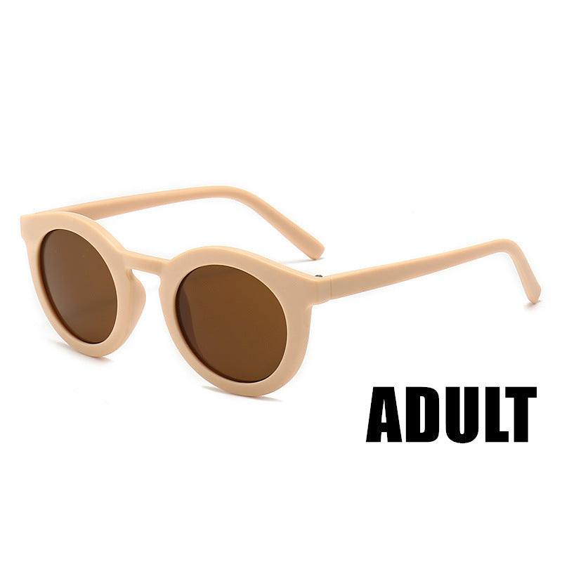 Parent-Child Retro Danish Frosted UV400 Children's Trendy Glasses Sunglasses