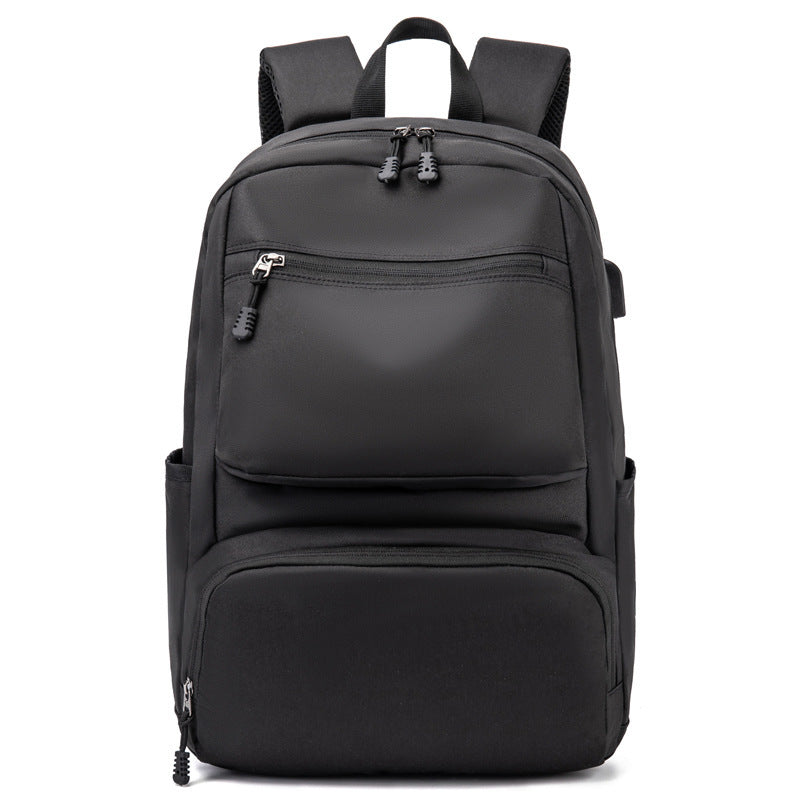 Men's Waterproof Business USB Charging Backpack Large 15.6 Inch Laptop Bag