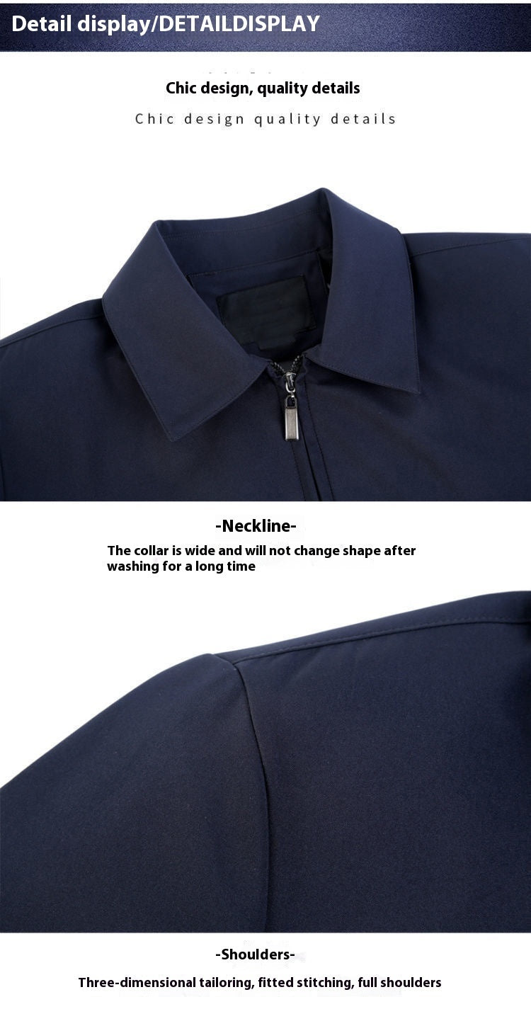Men's New Spring And Autumn Polo Collar Coat