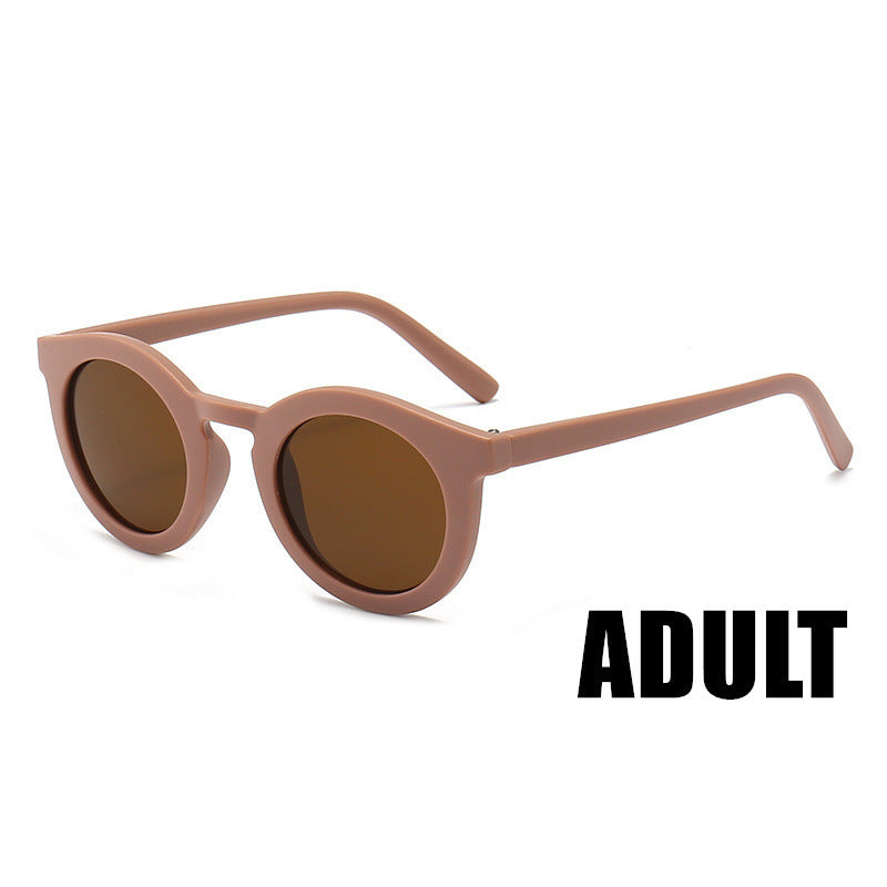 Parent-Child Retro Danish Frosted UV400 Children's Trendy Glasses Sunglasses