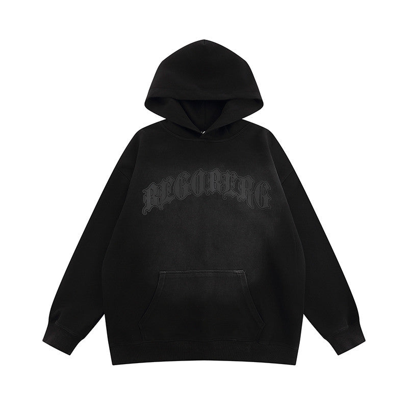 Gothic Letter Printed Hoodie For Men