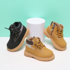 Baby Shoes Toddler Fall Boy Martin Boots Single Leather