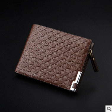 Men's Embossed Short Business Wallet