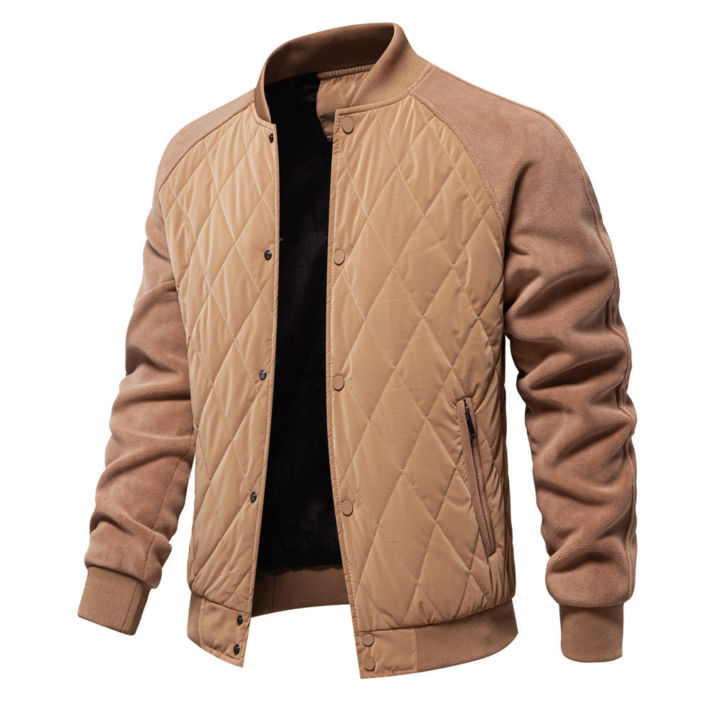 American Leisure Coat Fashion Stitching Raglan Sleeve Coat For Men