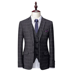 Men's Business 3 Piece Suit Slim Fit Wedding Groom Men