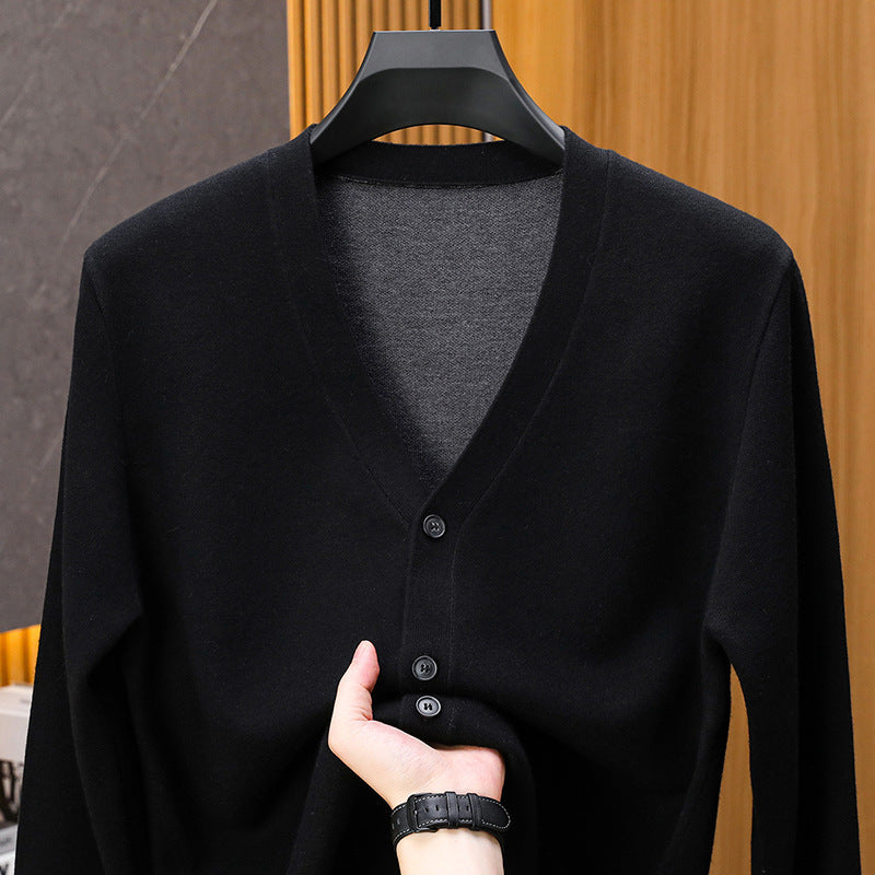 Men’s Versatile V-Neck Casual Sweater