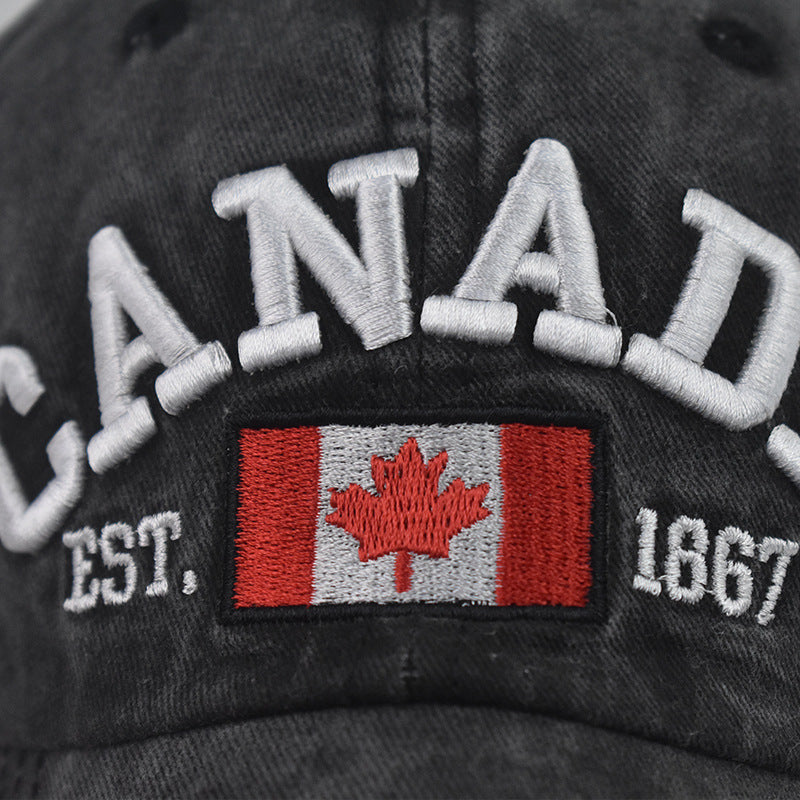 Canadian Flag Baseball Cap – Unisex Outdoor Sports Hat