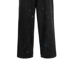 Splash Ink Paint Spots Loose Cargo Pants Men
