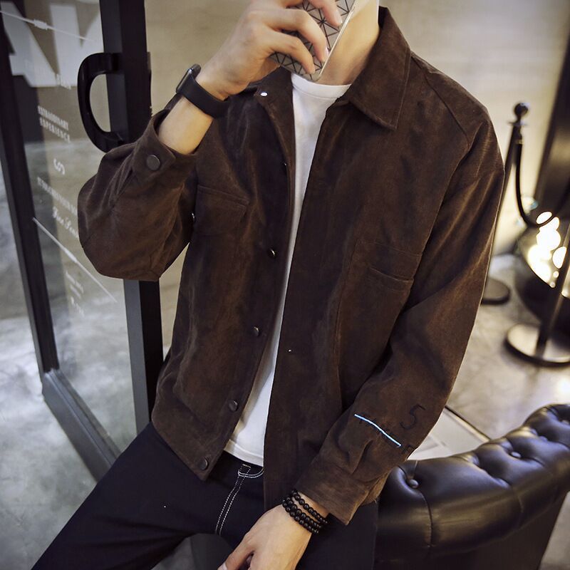 Men's Slim Fit Single-Breasted Casual Jacket