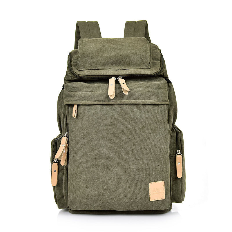 Men's New Retro Outdoor Canvas Bag Travel Backpack Bag