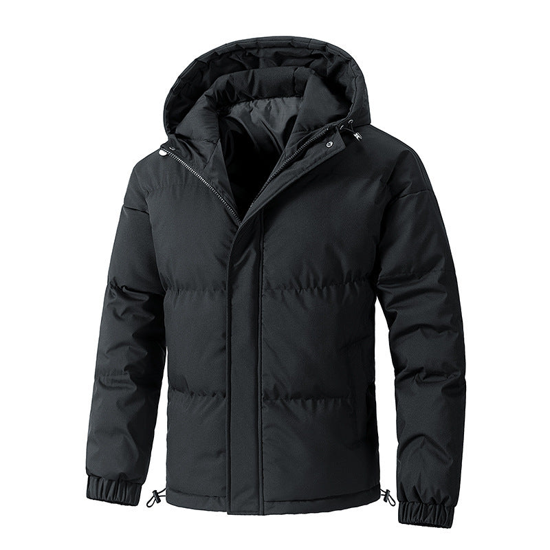 Winter Loose Hooded Cotton-padded Thickened Coat For Men