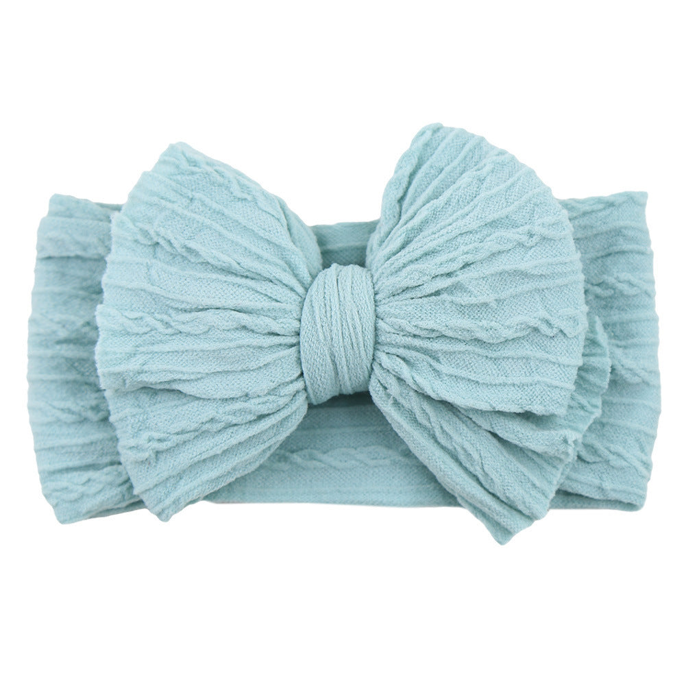 Handmade Baby Headbands Soft Stretchy Nylon Hair Bands With Bows For Newborn Infant Baby Toddler Girls