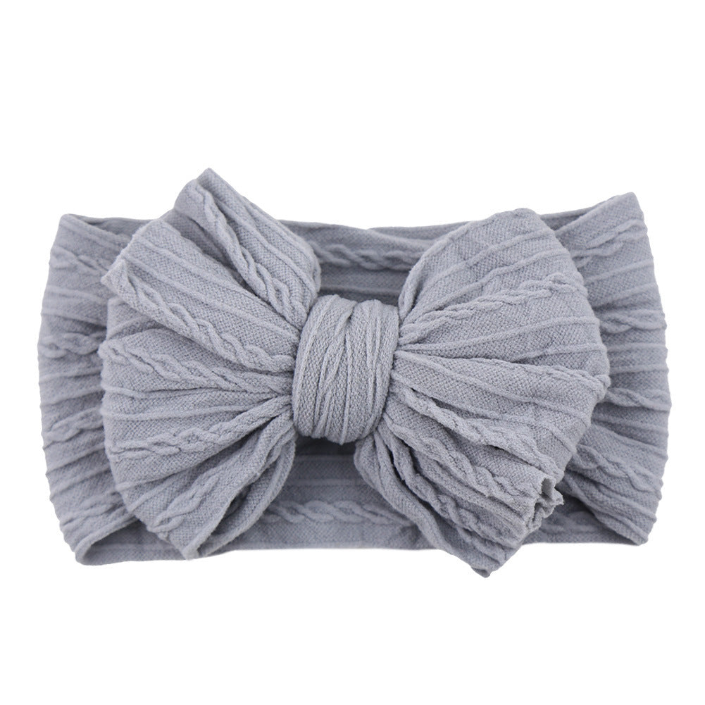Handmade Baby Headbands Soft Stretchy Nylon Hair Bands With Bows For Newborn Infant Baby Toddler Girls