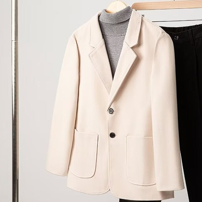 Autumn And Winter New Casual Woolen Small Business Suit Men