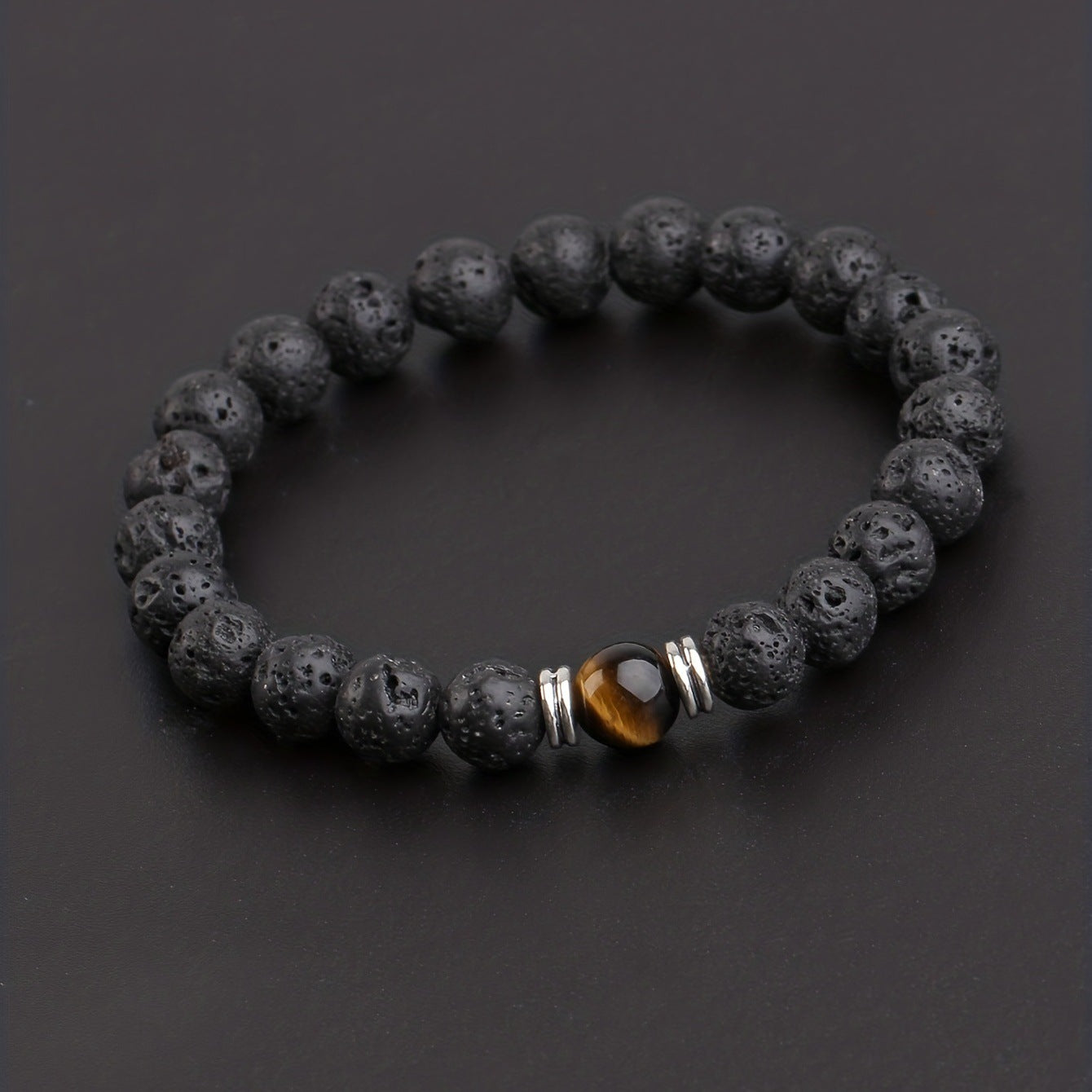 Fashion Volcanic Rock Bracelet For Men