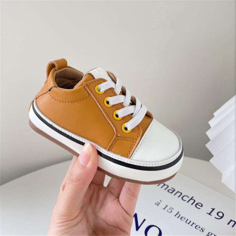 Baby Boy Soft Bottom Toddler Board Shoes