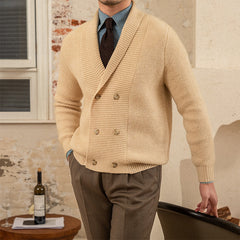Men's Fall Winter Coat V-neck Sweater Trendy Simple